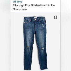 STS Blue (Stitch Fix) Ellie High Rise Distressed Skinny Jeans 31